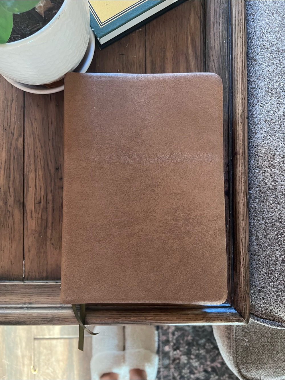 Cowhide Leather Life Application KJV Bible